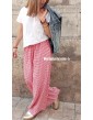 Pantalon vichy rouge