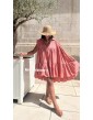 Robe rose ample