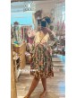 Robe fleurie verte