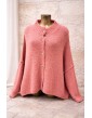 Gilet maille oversize rose...
