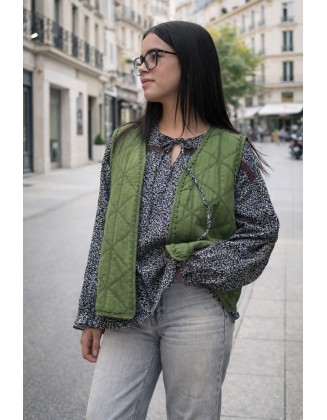 Gilet vert matelassé sans...