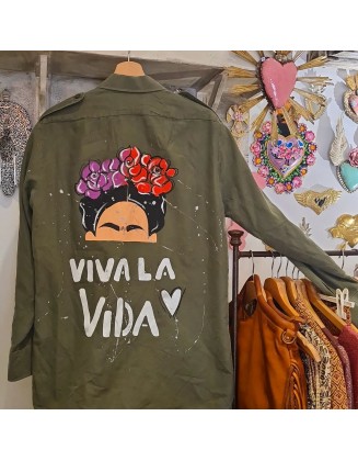 Veste Army Frida Kahlo...